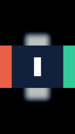 Encoded vertical output retains both colored edges in a sharp centered foreground over blurred padding.